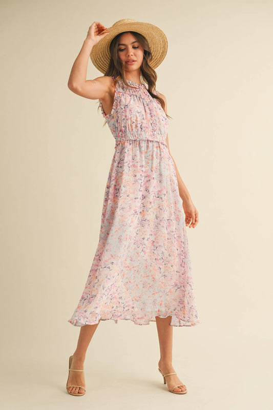 The Ella Floral Midi Dress