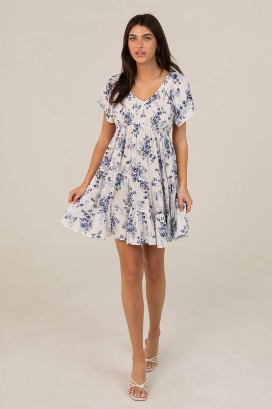 Bluebell Bloom Babydoll Dress