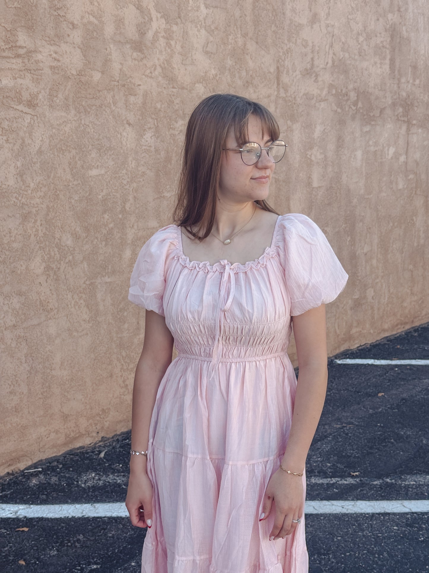 The Blush Belle Midi Dress
