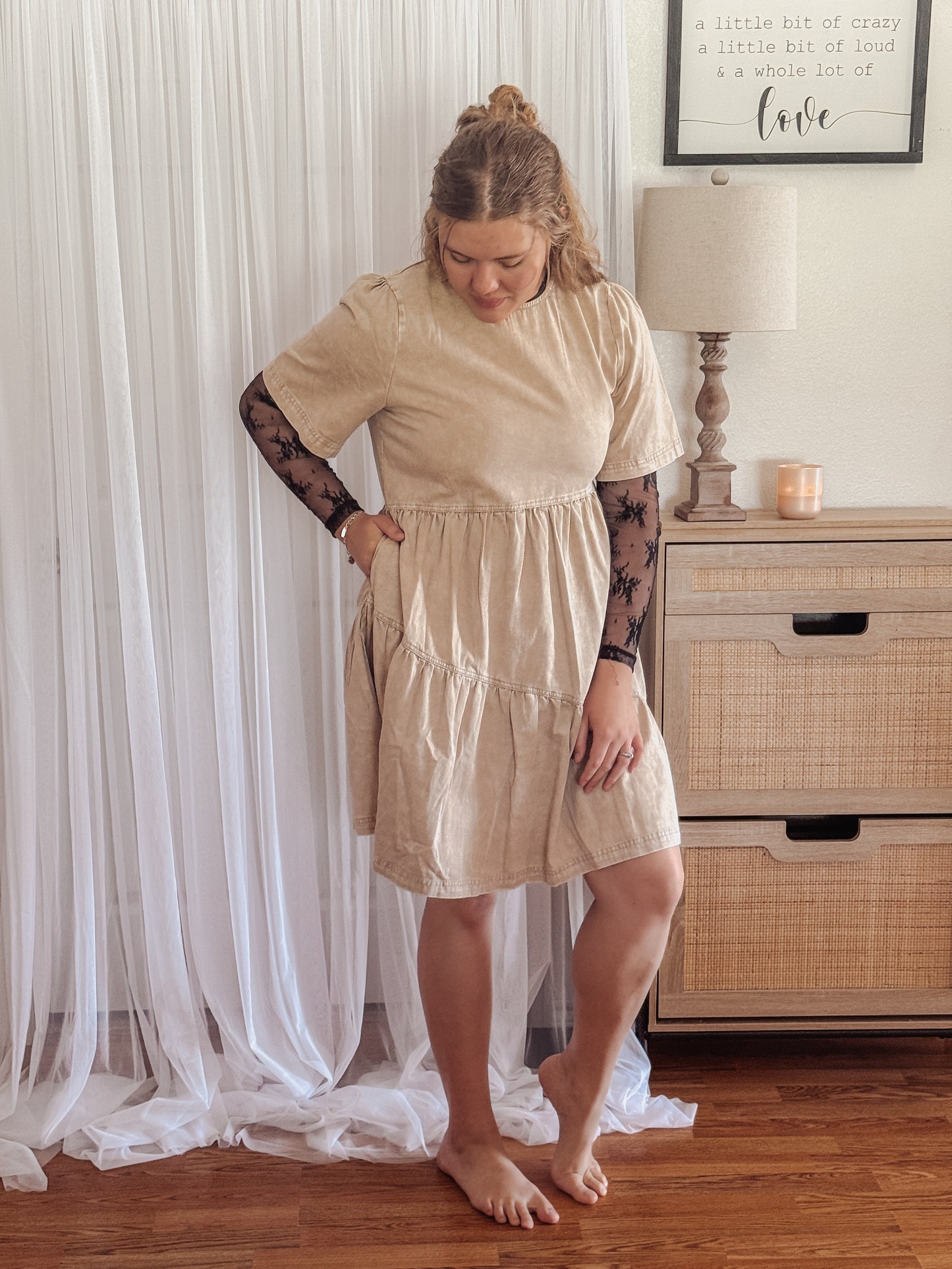 The Sloane Denim Mini Dress