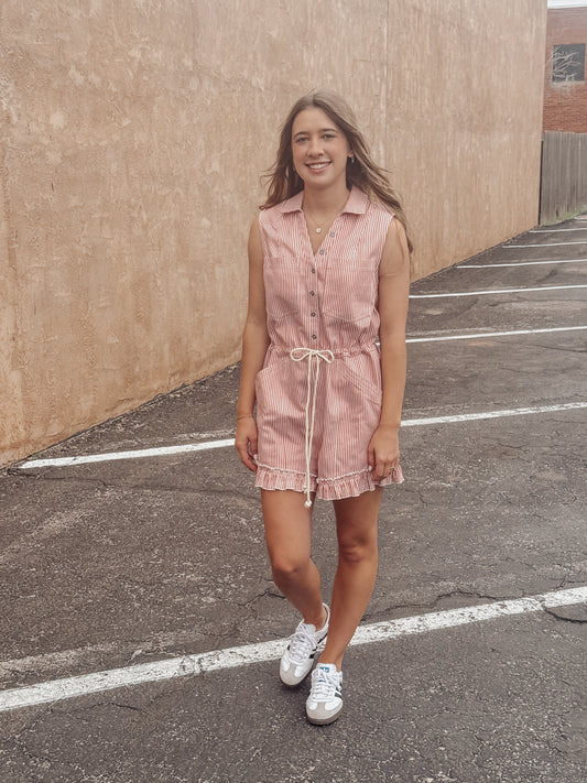 Coral Coast Stripe Romper