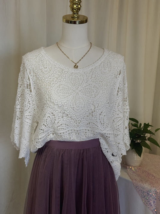 The Ivory Grace Lace Blouse