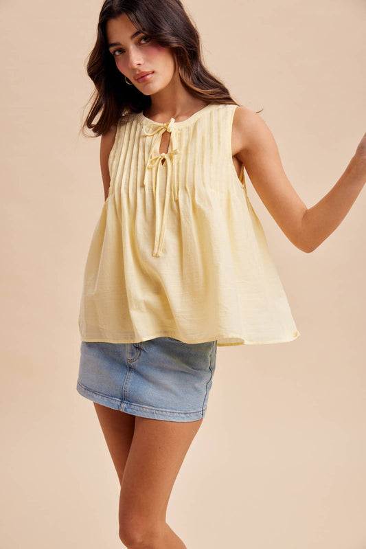 The Buttercream Bow Detail Top