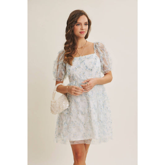 Garden Romance Ruffle Mini Dress