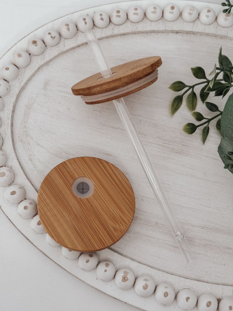 Fall Floral 16oz Glass Can Cup - Emma K Designs