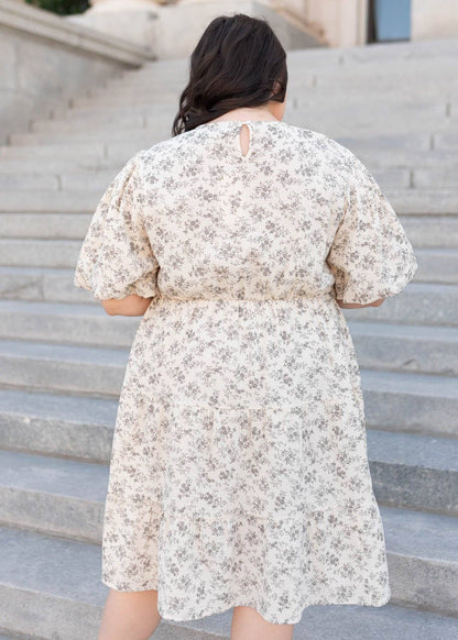 Remie Natural Floral Dress
