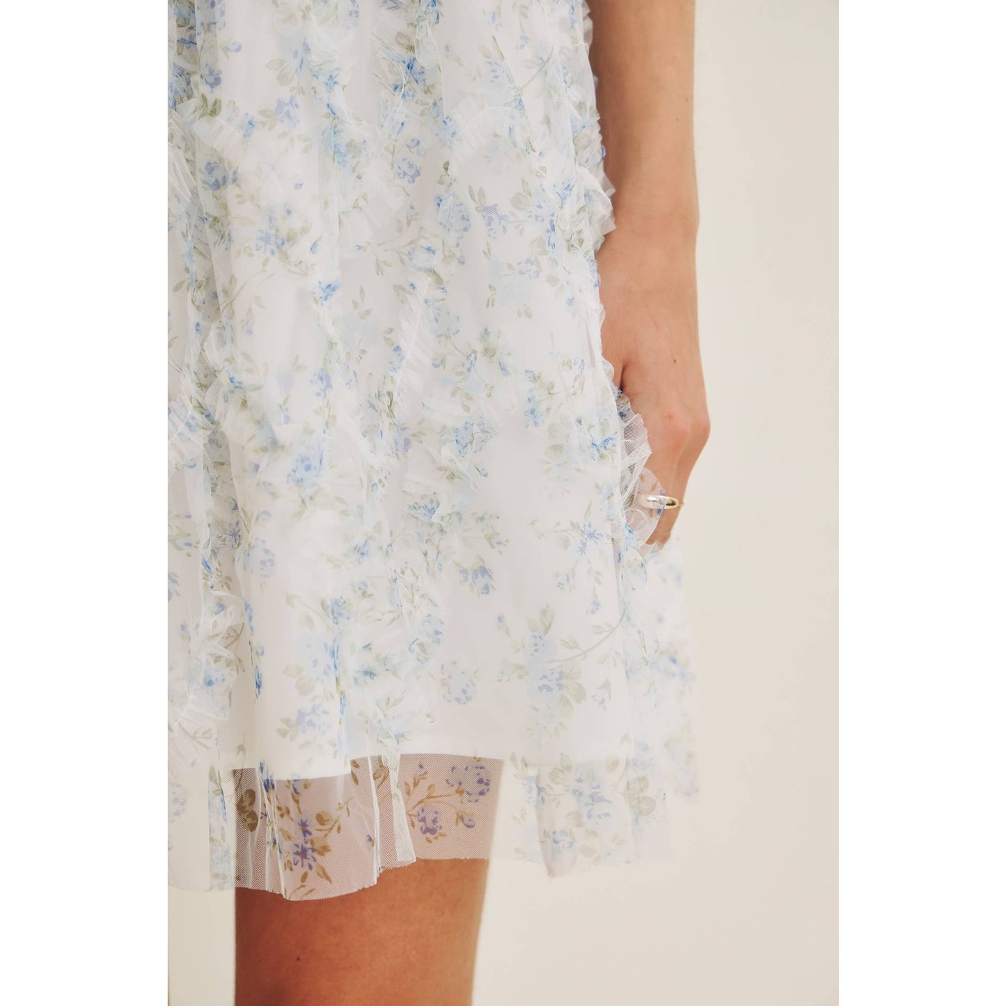 Garden Romance Ruffle Mini Dress