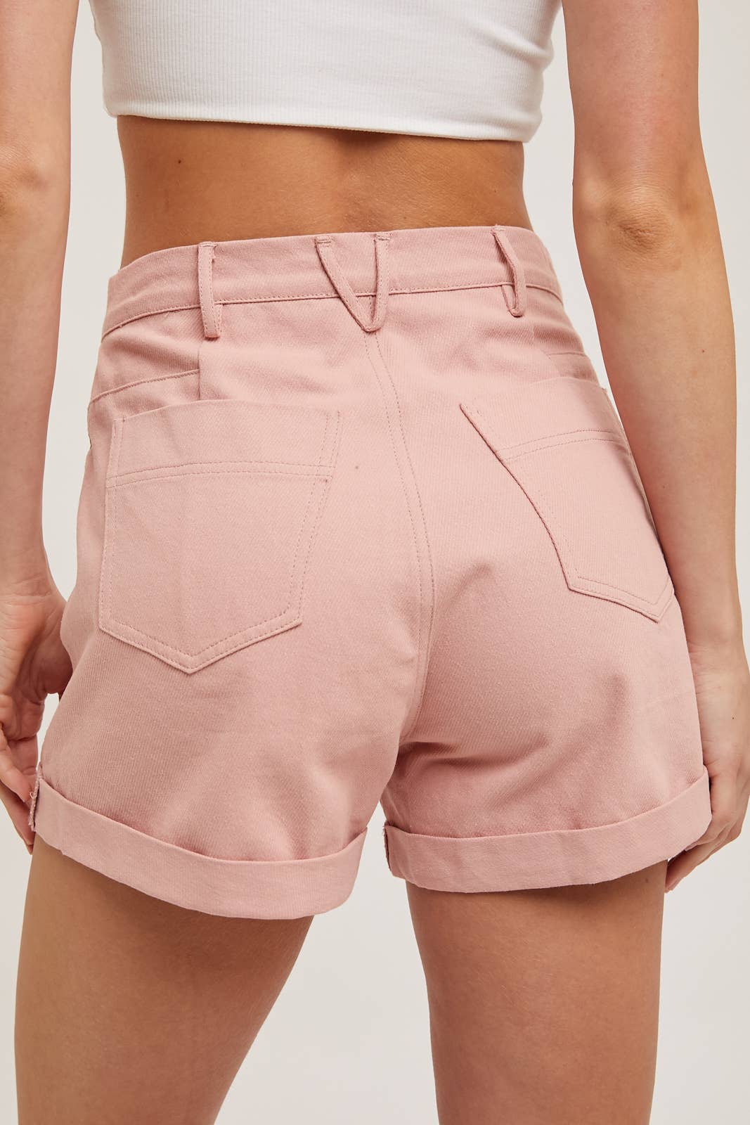 High Rise Denim Mom Shorts
