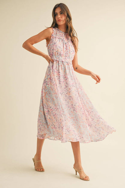 The Ella Floral Midi Dress