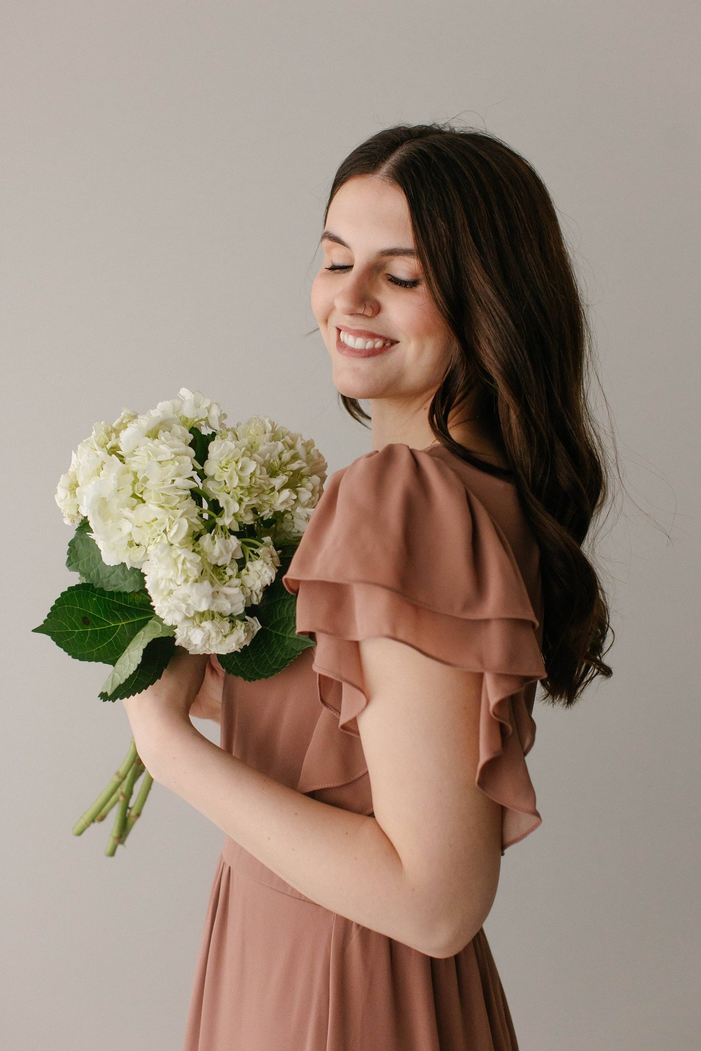 Valencia Flutter Sleeve Chiffon Maxi Dress