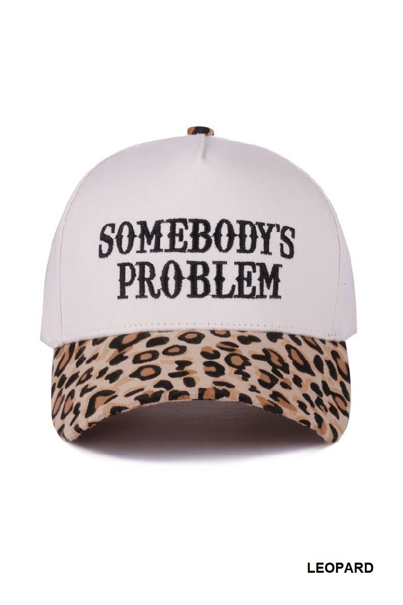 Somebody's Problem Two Tone Canvas Cotton Cap