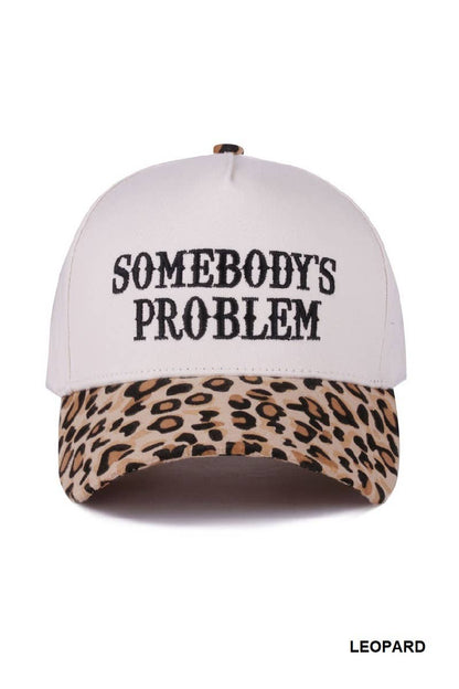 Somebody's Problem Two Tone Canvas Cotton Cap