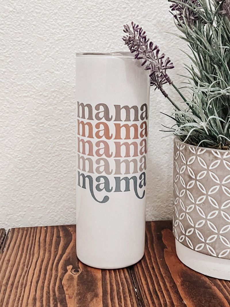 20oz Retro Mama Skinny Tumbler - Emma K Designs