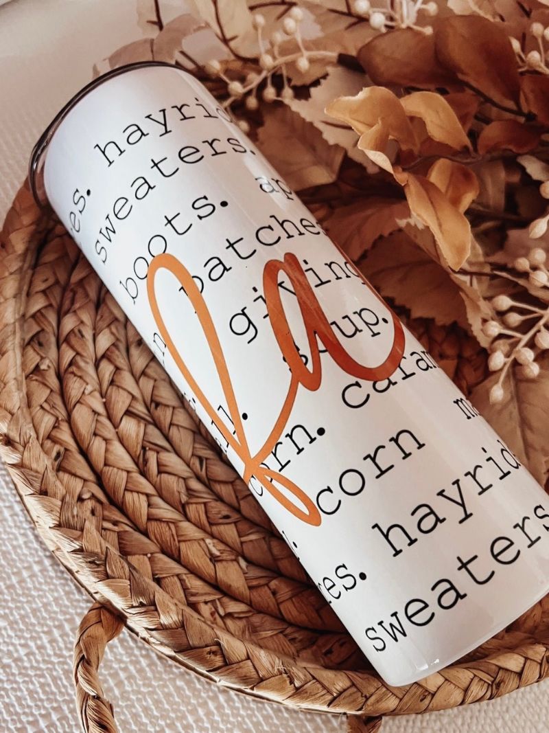 Fall 20oz Skinny Tumbler