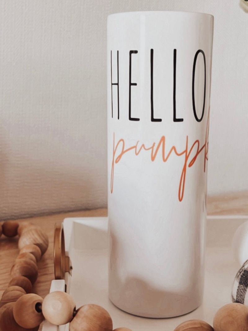 Hello Pumpkin 20oz Skinny Tumbler