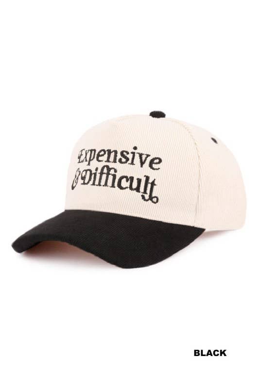 Expensive & Difficult Two-tone Corduroy Cap