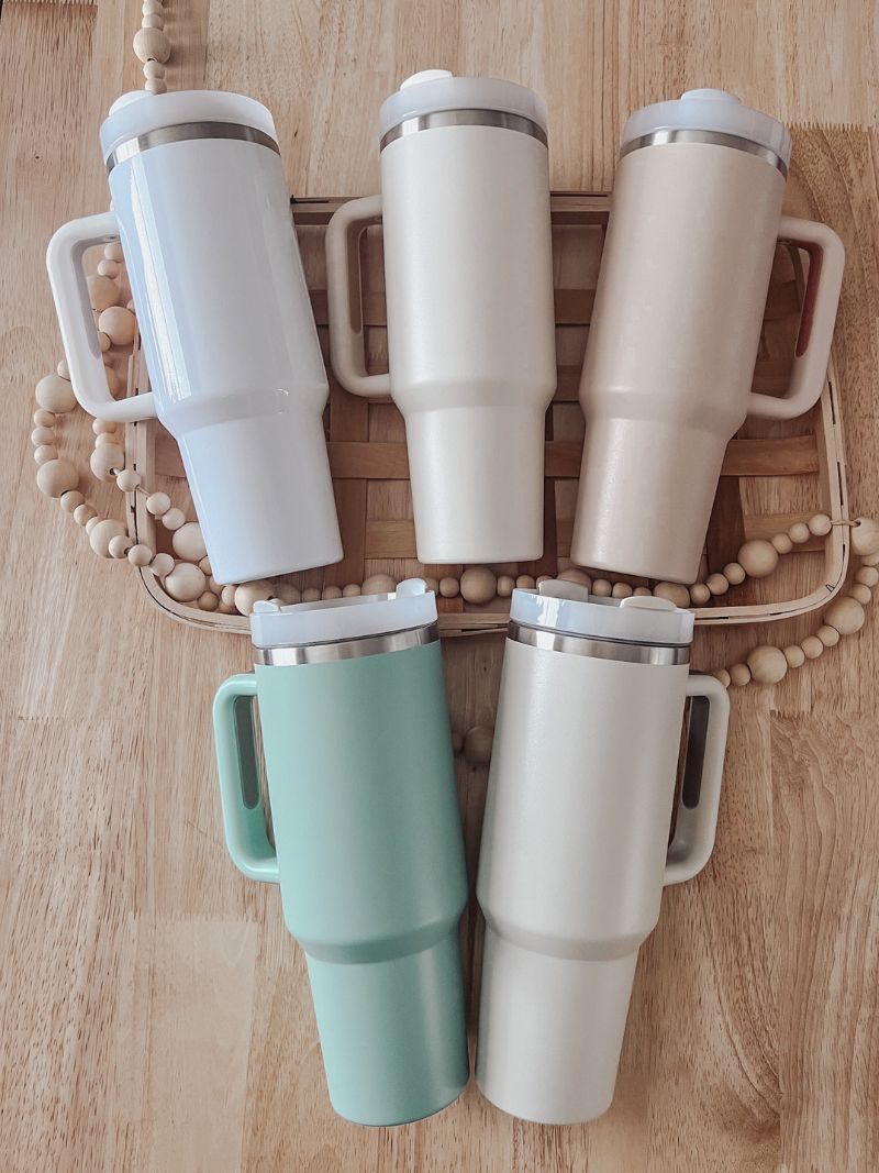 40oz Tumbler with Handle 2.0 Dupes - Emma K Designs