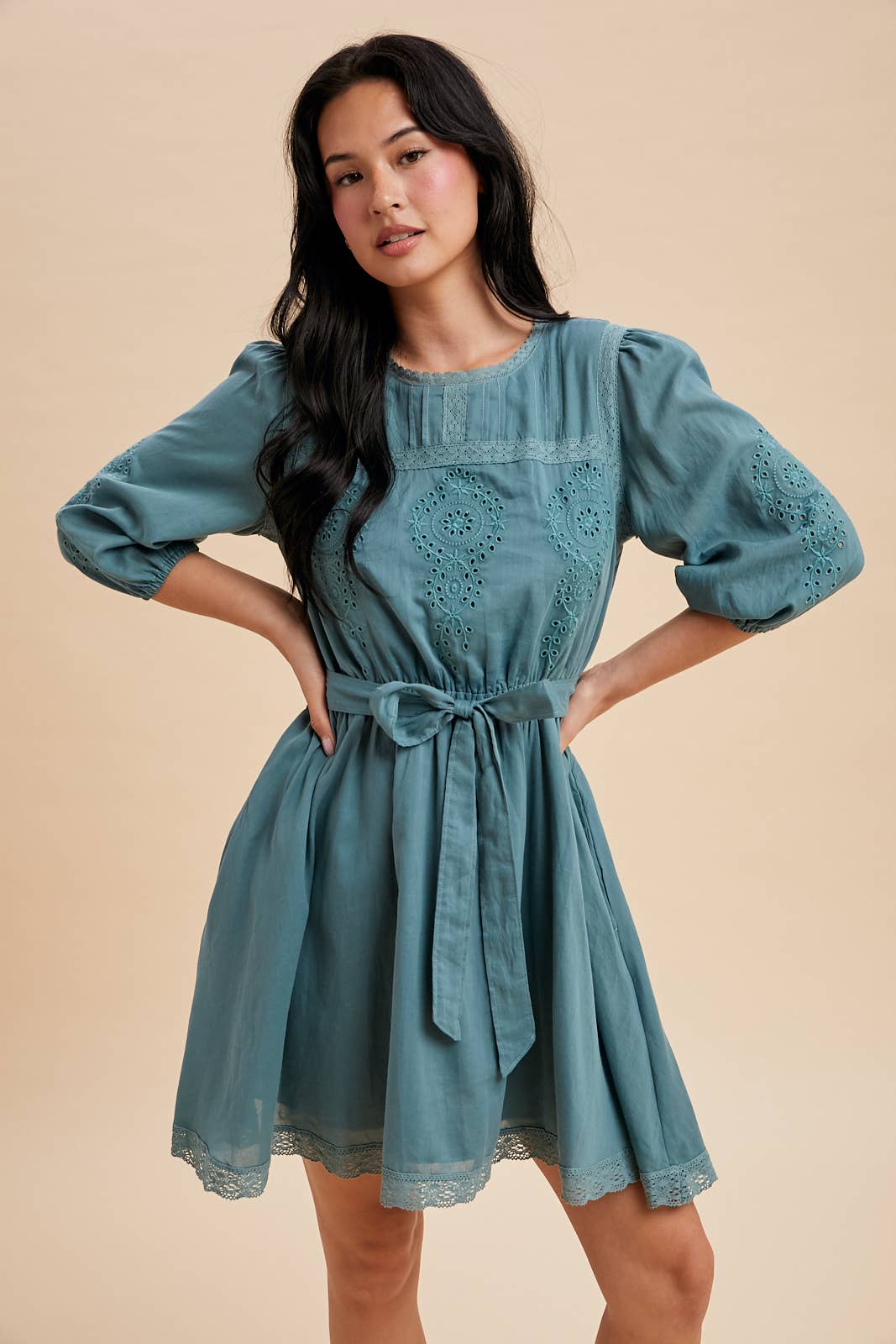 The Willow Breeze Eyelet Dress