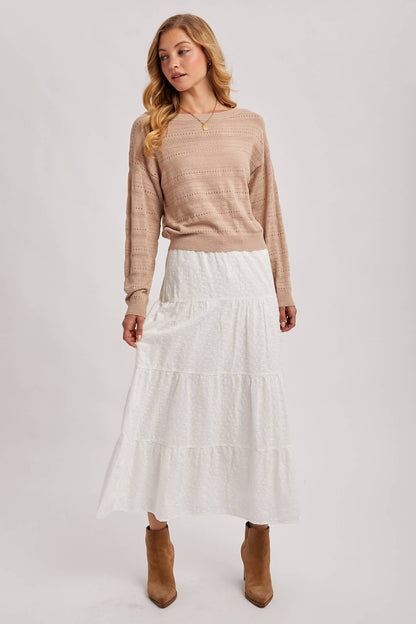 The Haven Eyelet Knit Sweater