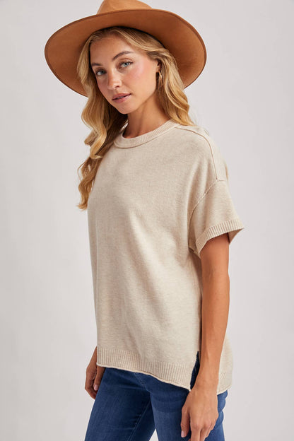 Rowan Soft Knit Tee in Oatmeal