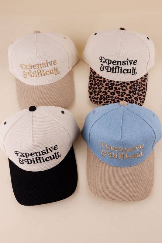 Expensive & Difficult Two-tone Corduroy Cap