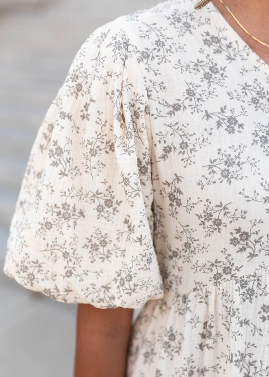 Remie Natural Floral Dress