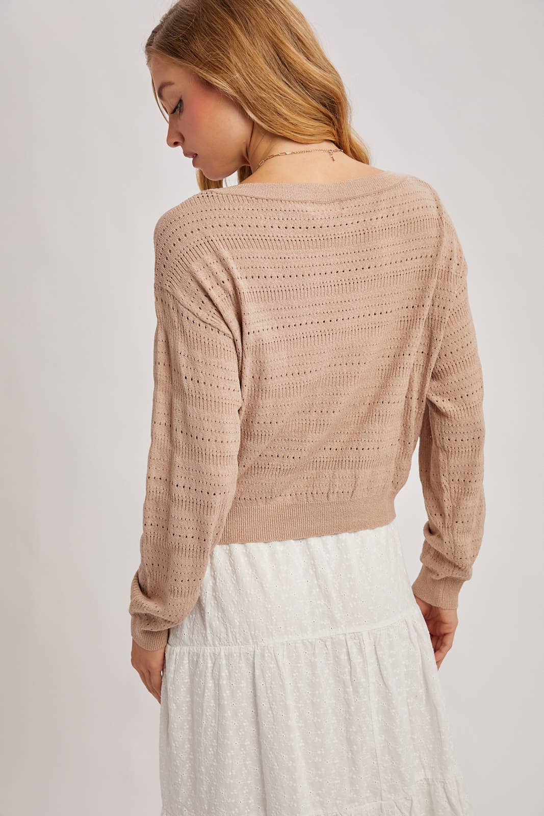 The Haven Eyelet Knit Sweater