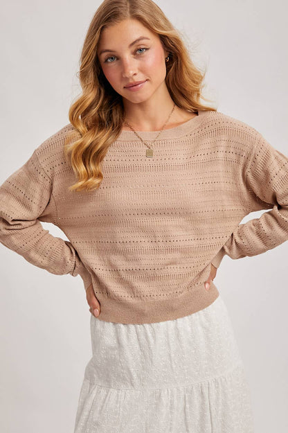 The Haven Eyelet Knit Sweater