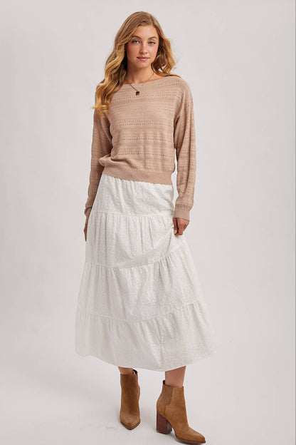 The Haven Eyelet Knit Sweater