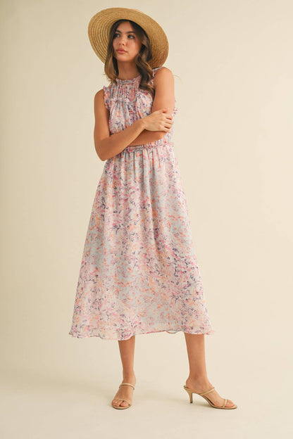The Ella Floral Midi Dress