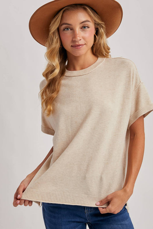 Rowan Soft Knit Tee in Oatmeal