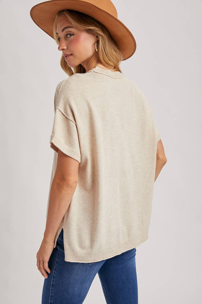 Rowan Soft Knit Tee in Oatmeal
