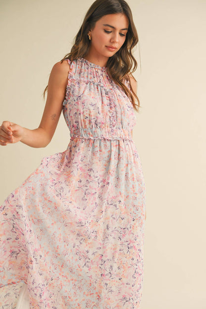 The Ella Floral Midi Dress