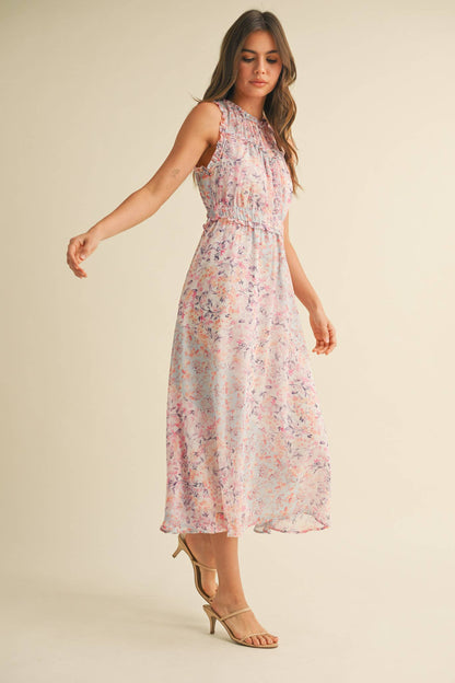 The Ella Floral Midi Dress