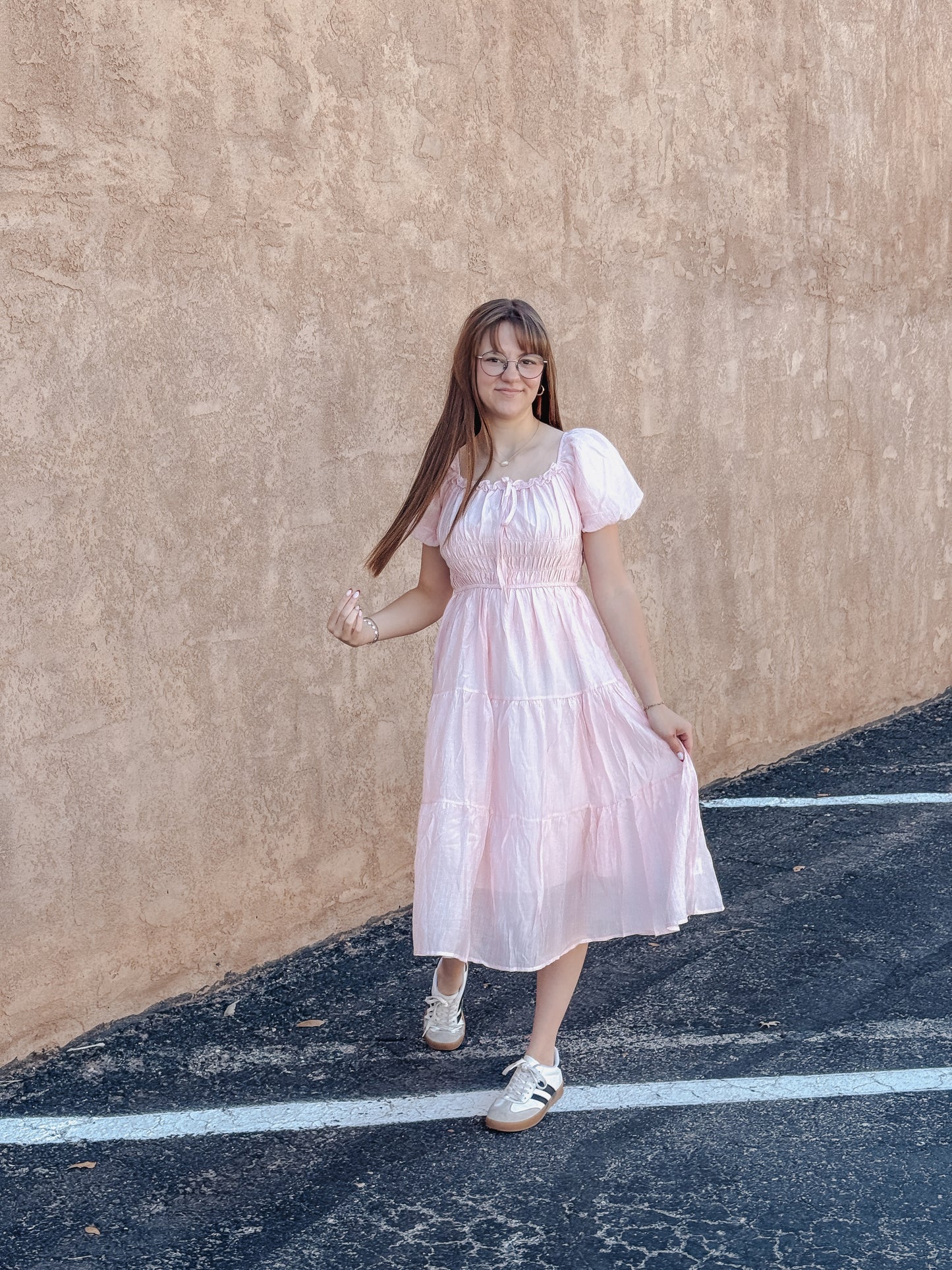 The Blush Belle Midi Dress
