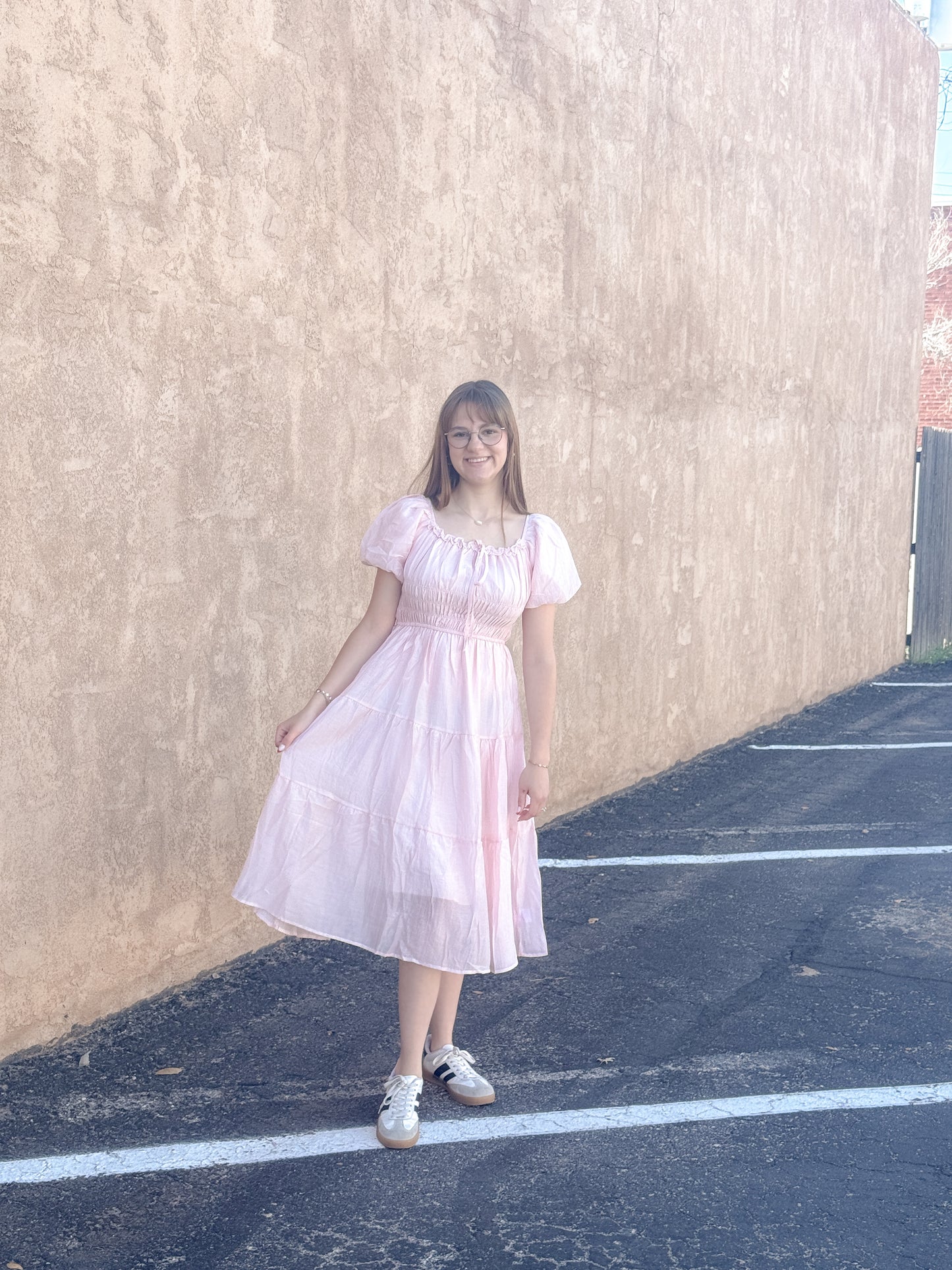 The Blush Belle Midi Dress