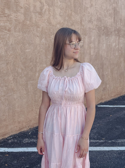 The Blush Belle Midi Dress