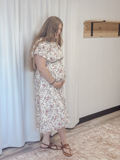 Cynthia Morning Glory Cotton Gauze Dress