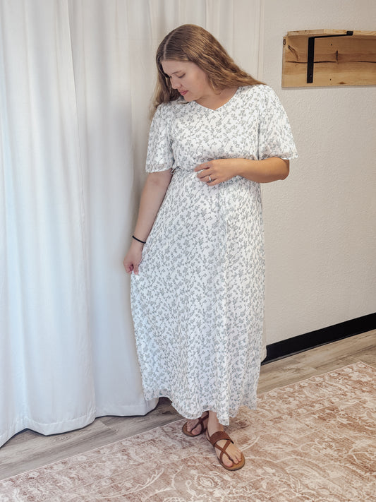 Esther Floral Print Maxi Dress