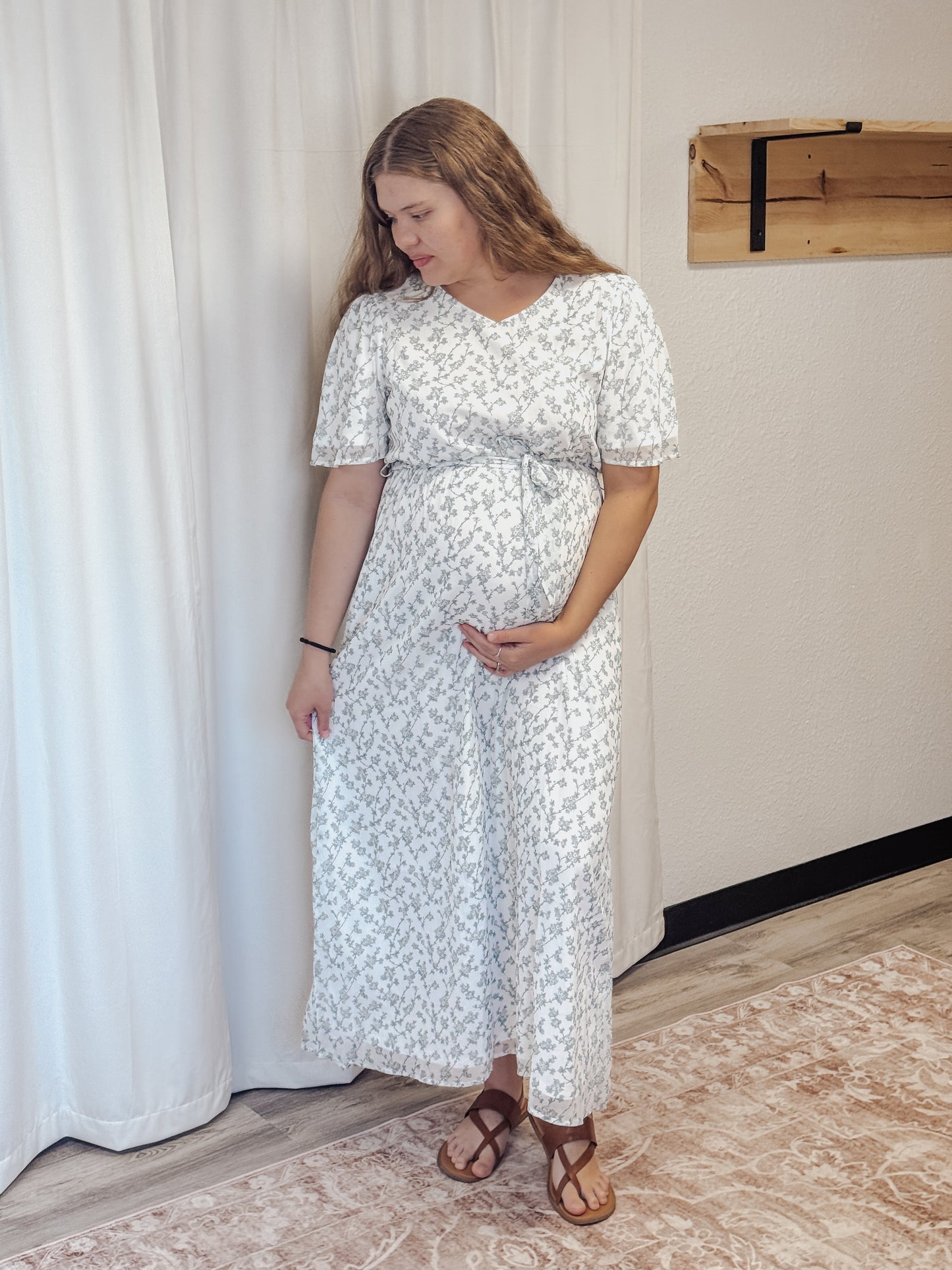 Esther Floral Print Maxi Dress