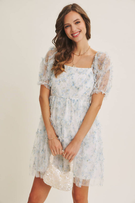 Garden Romance Ruffle Mini Dress