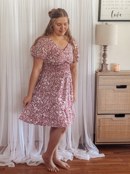 The Ivy Rose Floral Print Knee Length Dress