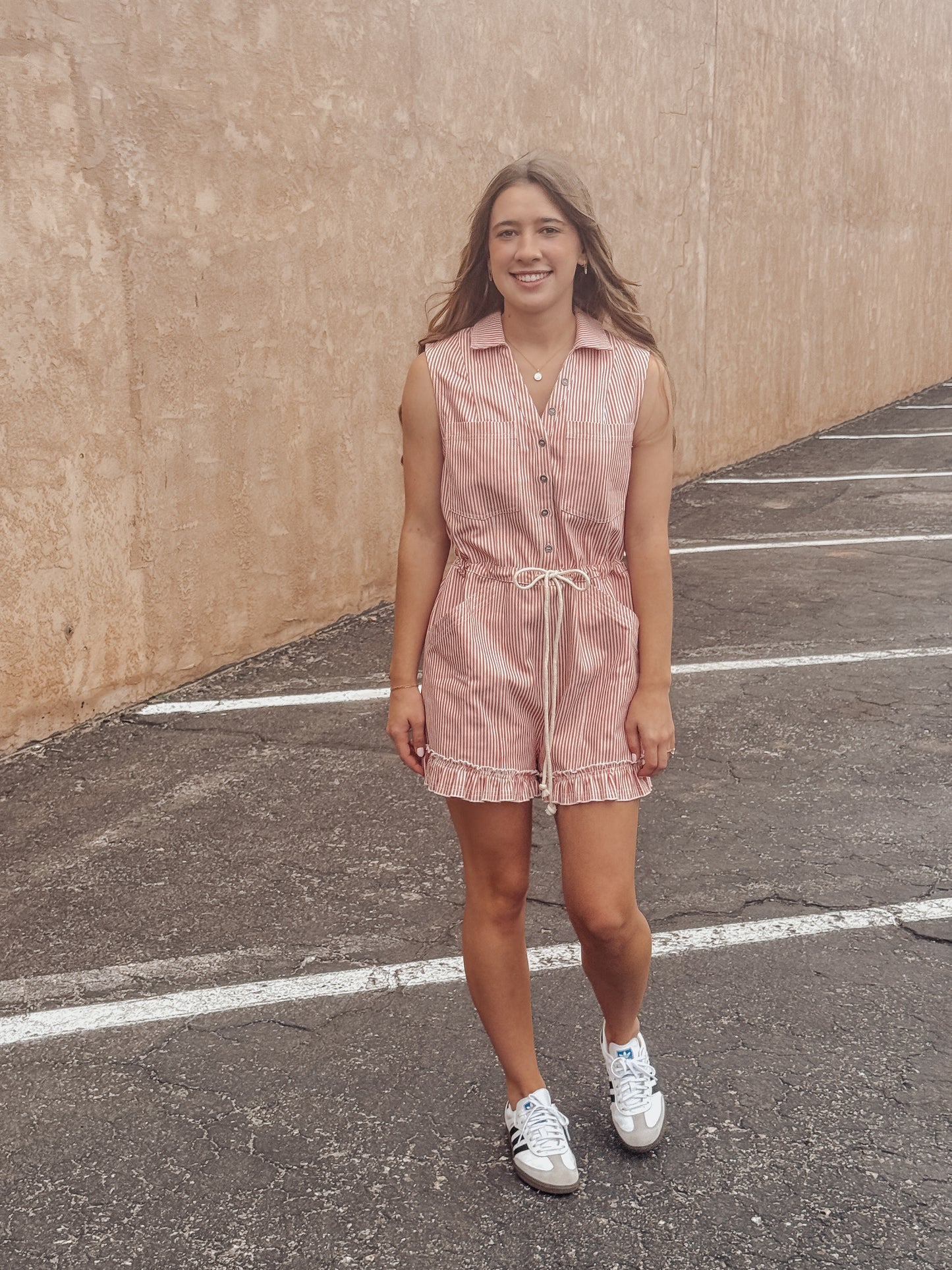 Coral Coast Stripe Romper
