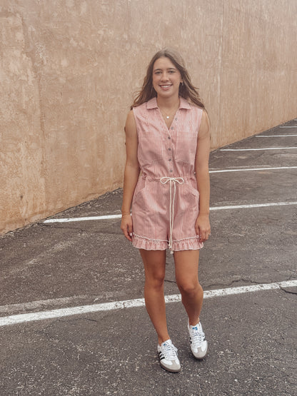 Coral Coast Stripe Romper