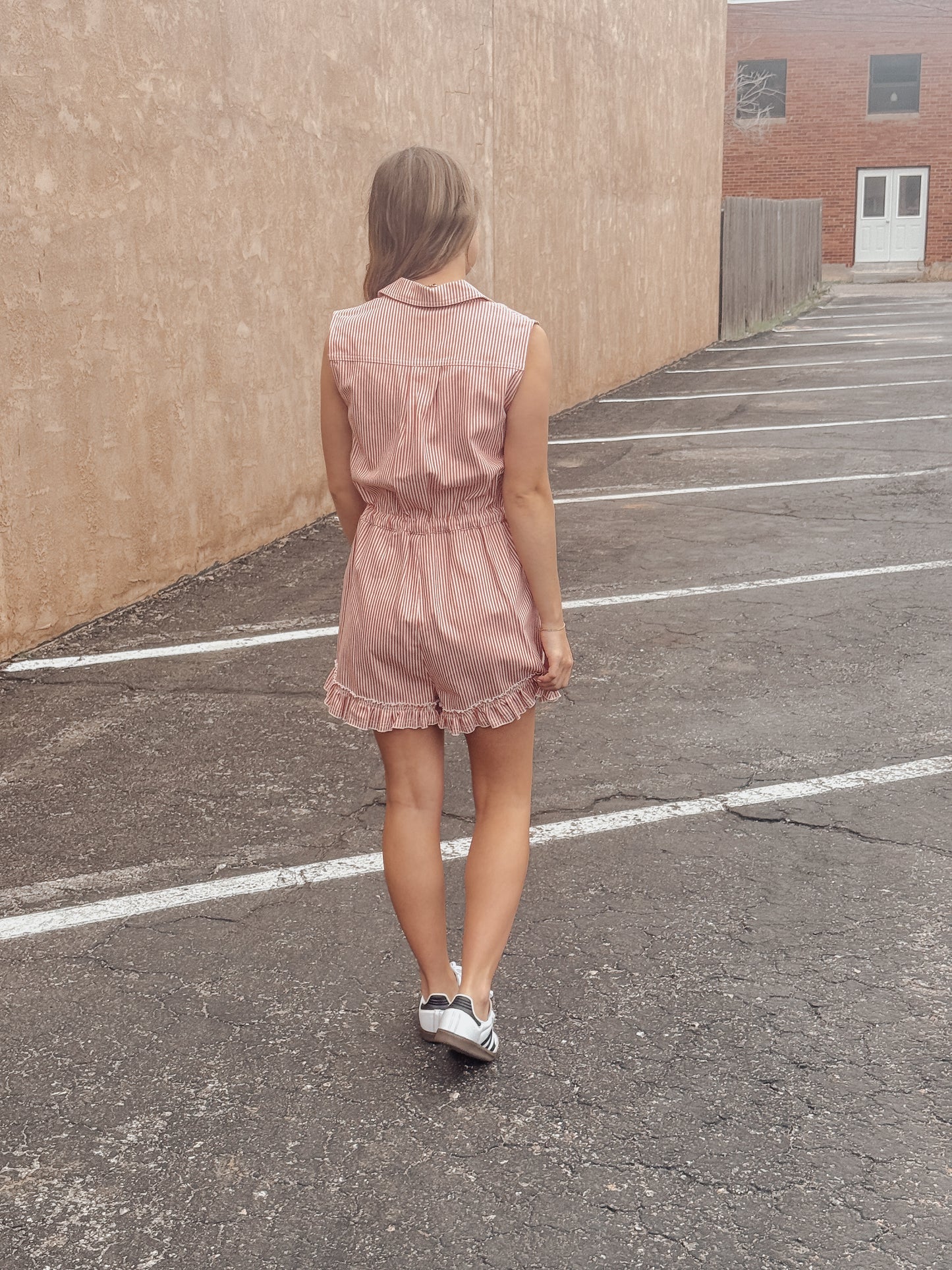 Coral Coast Stripe Romper