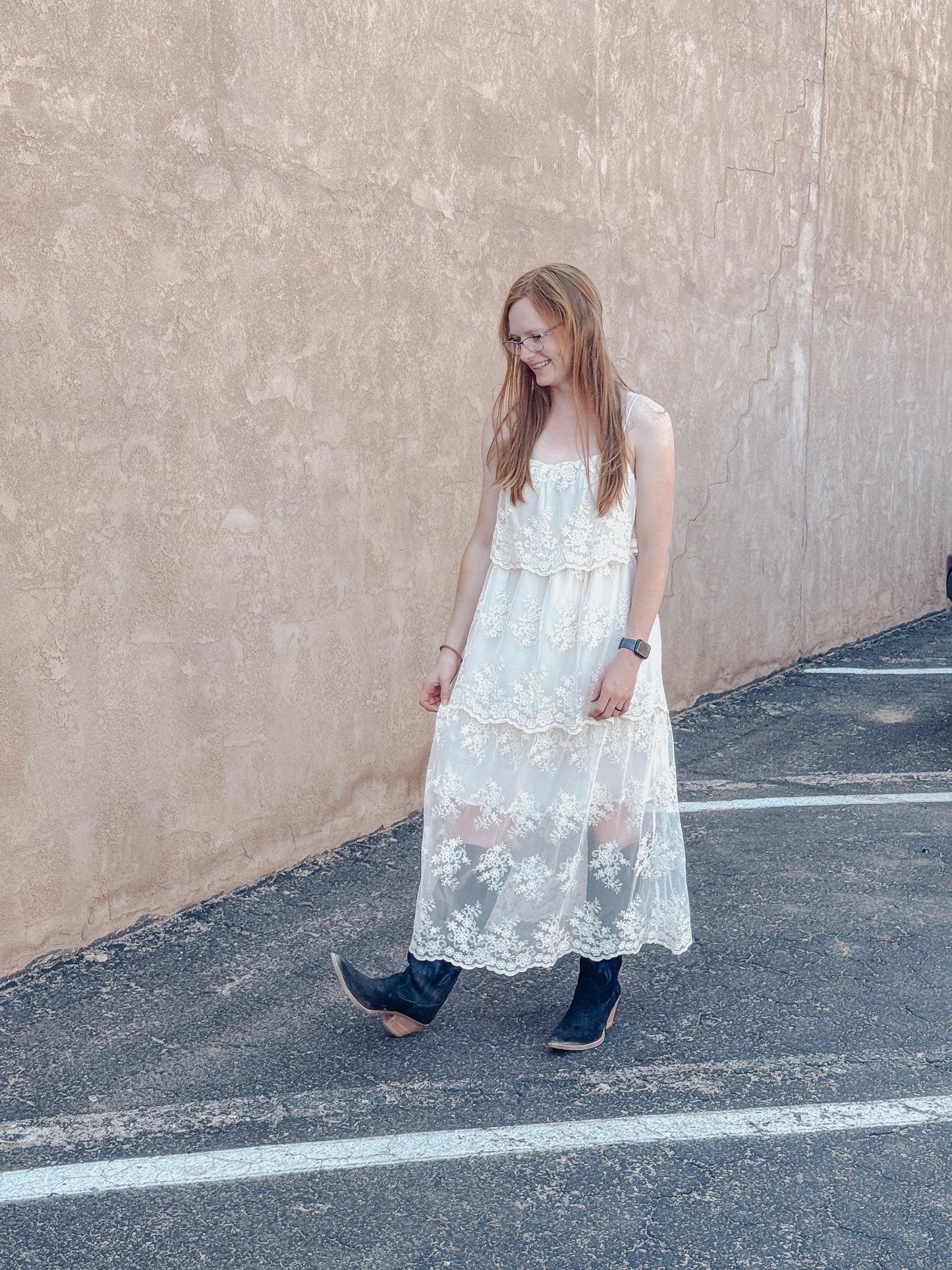 The Evangeline Lace Maxi Dress