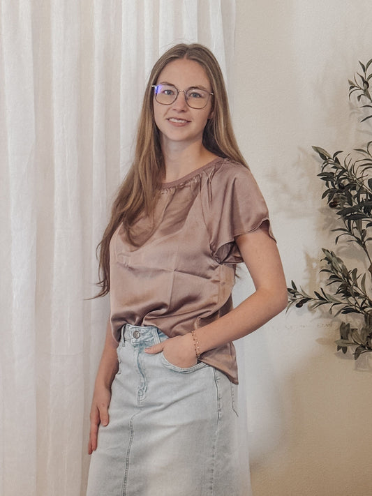 Maeve Satin Top