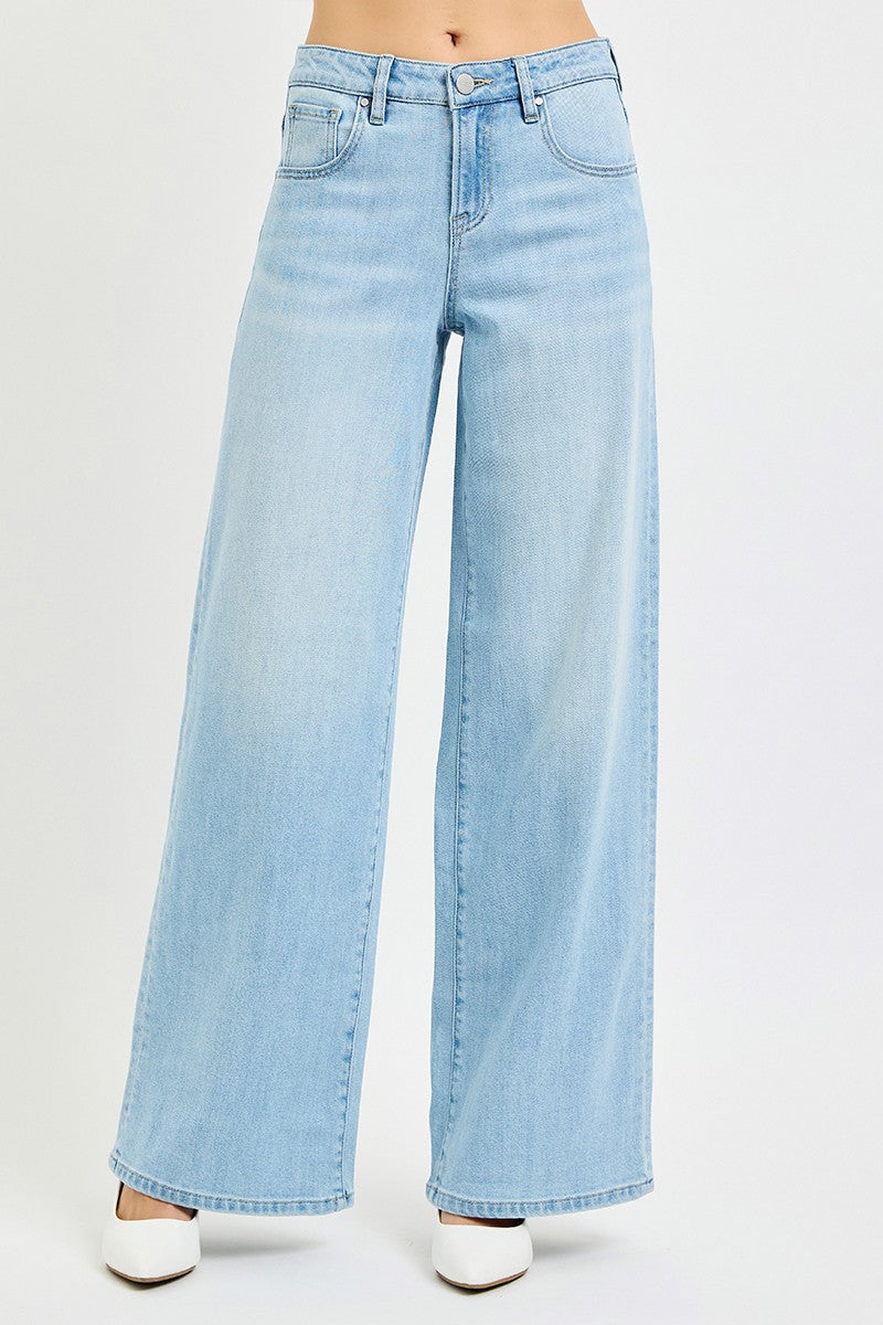 Slouchy Wide Leg Jeans