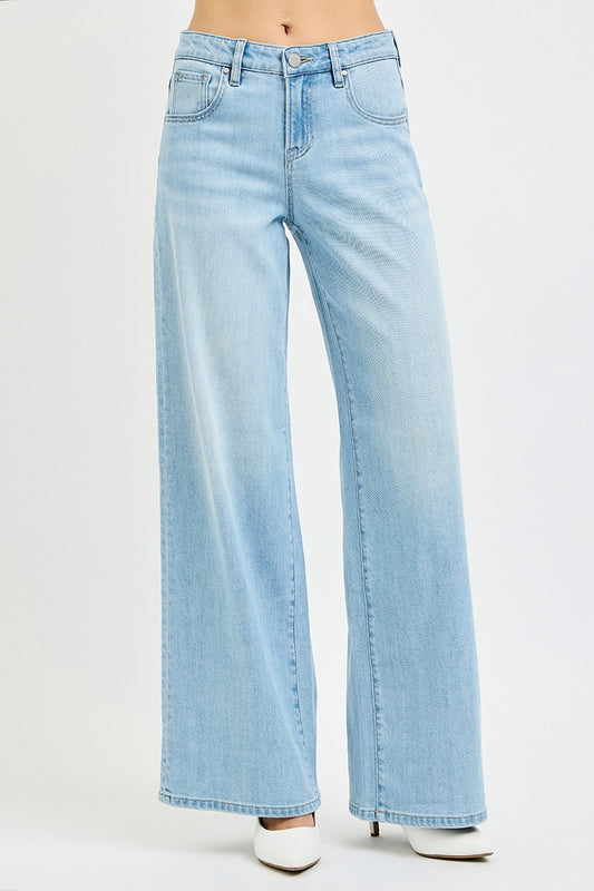 Slouchy Wide Leg Jeans