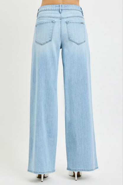Slouchy Wide Leg Jeans